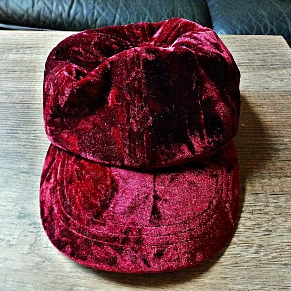 NWOT - Red Ruby Velvet Baseball Cap